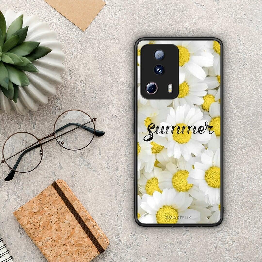 Θήκη Xiaomi 13 Lite 5G Summer Daisies από τη Smartfits με σχέδιο στο πίσω μέρος και μαύρο περίβλημα | Xiaomi 13 Lite 5G Summer Daisies Case with Colorful Back and Black Bezels