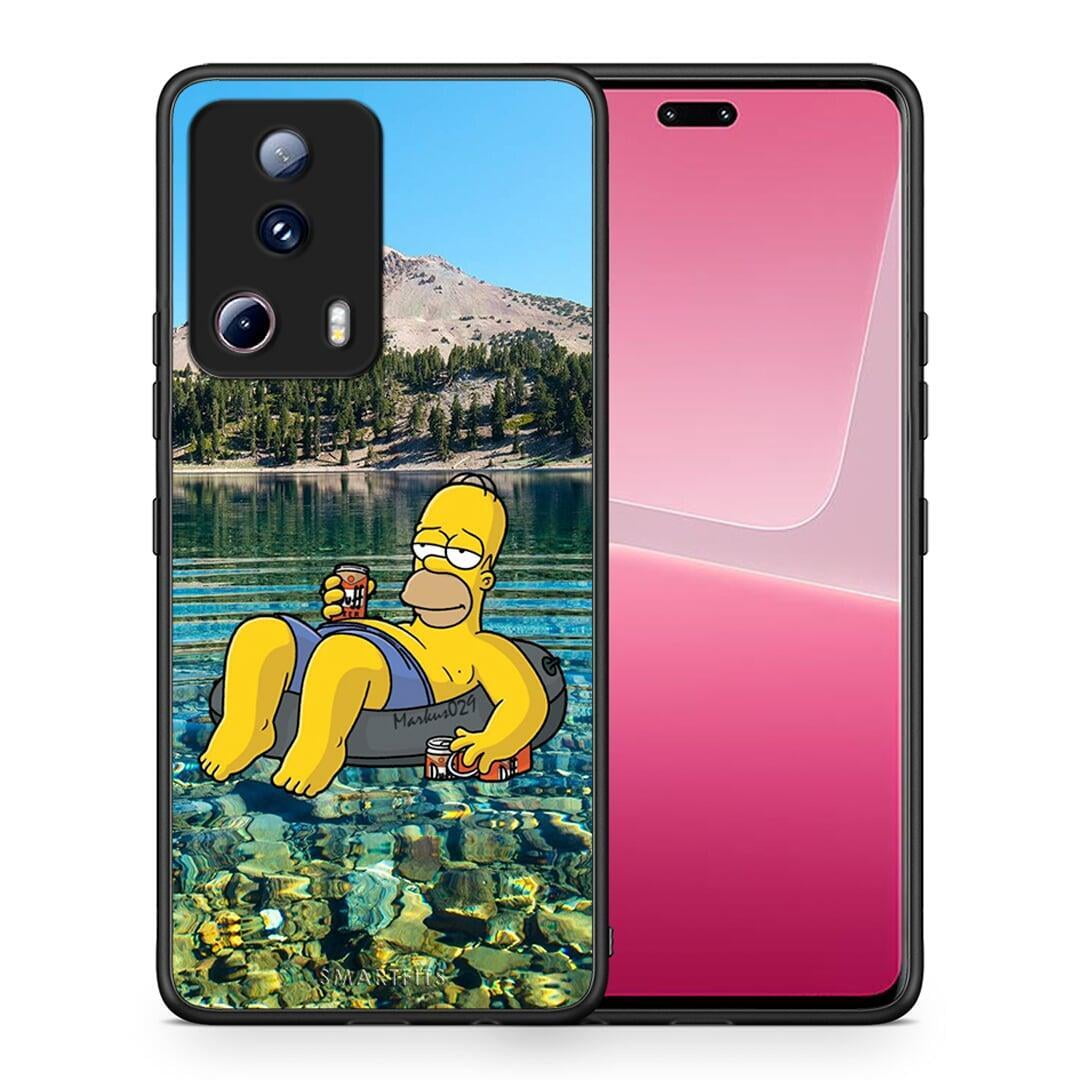 Θήκη Xiaomi 13 Lite 5G Summer Happiness από τη Smartfits με σχέδιο στο πίσω μέρος και μαύρο περίβλημα | Xiaomi 13 Lite 5G Summer Happiness Case with Colorful Back and Black Bezels