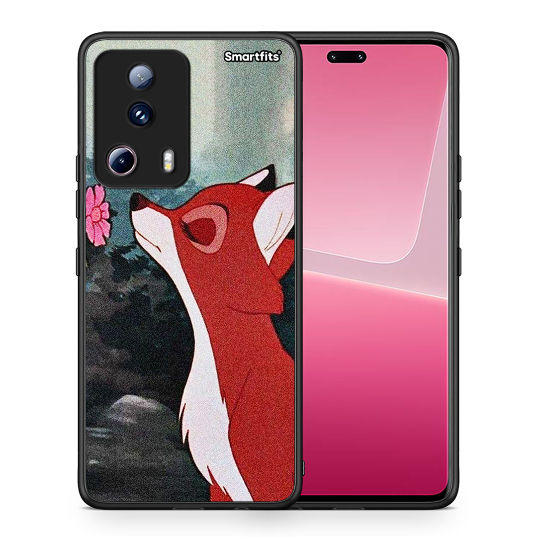 Θήκη Xiaomi 13 Lite 5G Tod And Vixey Love 2 από τη Smartfits με σχέδιο στο πίσω μέρος και μαύρο περίβλημα | Xiaomi 13 Lite 5G Tod And Vixey Love 2 Case with Colorful Back and Black Bezels