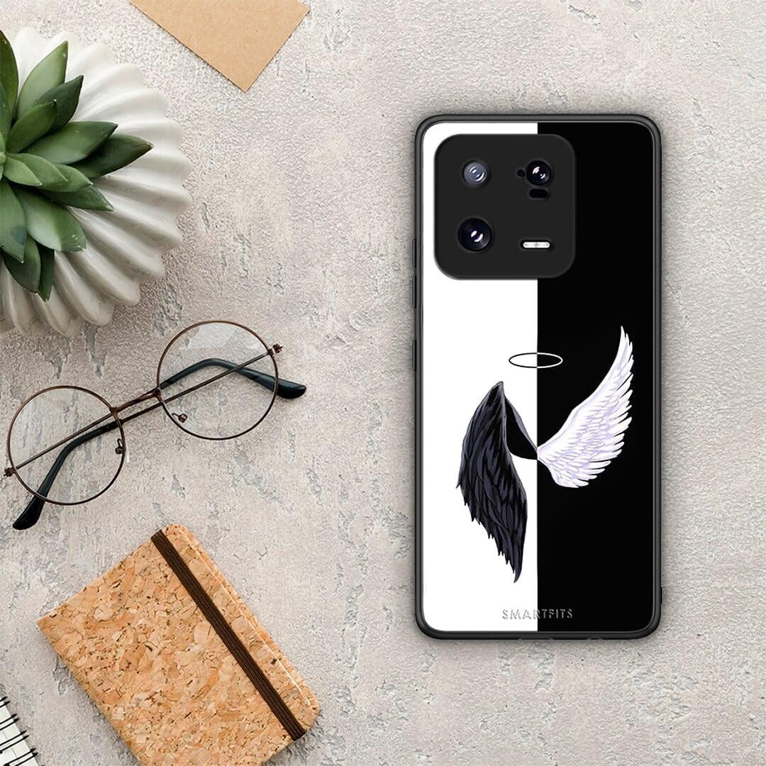 Θήκη Xiaomi 13 Angels Demons από τη Smartfits με σχέδιο στο πίσω μέρος και μαύρο περίβλημα | Xiaomi 13 Angels Demons Case with Colorful Back and Black Bezels