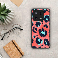 Thumbnail for Θήκη Xiaomi 13 Pro Animal Pink Leopard από τη Smartfits με σχέδιο στο πίσω μέρος και μαύρο περίβλημα | Xiaomi 13 Pro Animal Pink Leopard Case with Colorful Back and Black Bezels