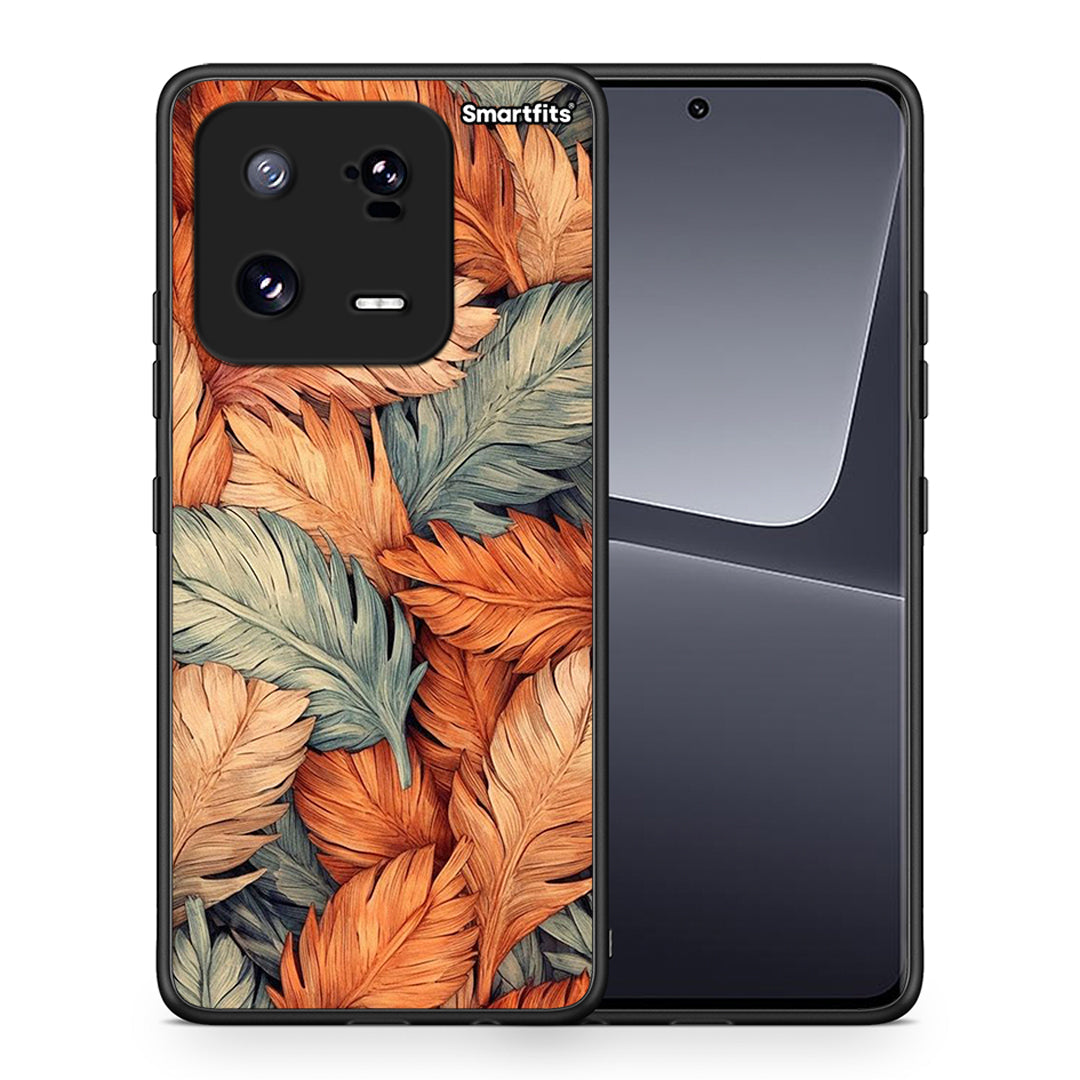 Θήκη Xiaomi 13 Pro Autumn Leaves από τη Smartfits με σχέδιο στο πίσω μέρος και μαύρο περίβλημα | Xiaomi 13 Pro Autumn Leaves Case with Colorful Back and Black Bezels