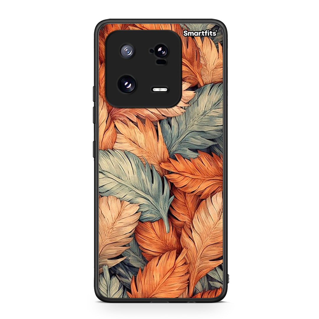 Θήκη Xiaomi 13 Autumn Leaves από τη Smartfits με σχέδιο στο πίσω μέρος και μαύρο περίβλημα | Xiaomi 13 Autumn Leaves Case with Colorful Back and Black Bezels