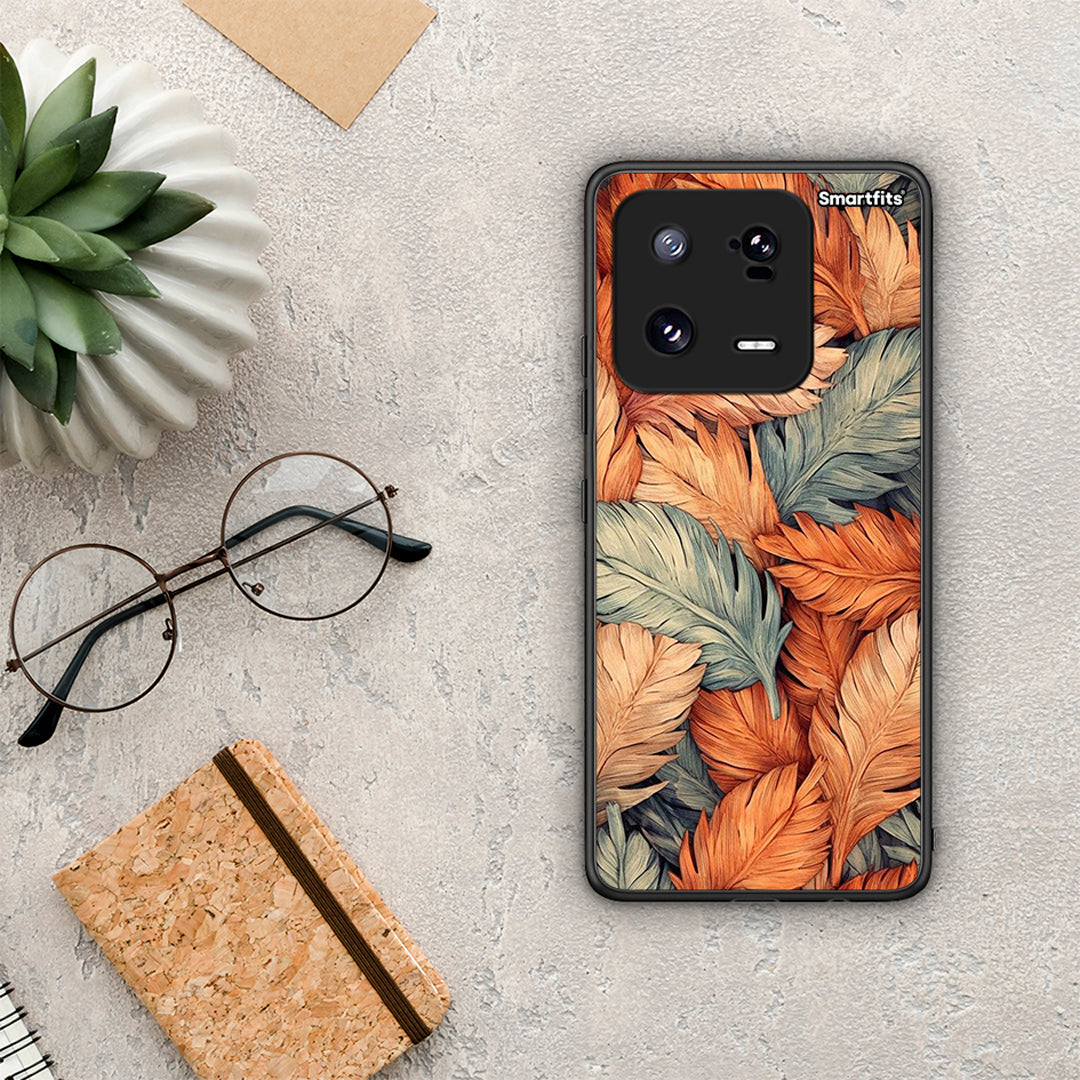 Θήκη Xiaomi 13 Pro Autumn Leaves από τη Smartfits με σχέδιο στο πίσω μέρος και μαύρο περίβλημα | Xiaomi 13 Pro Autumn Leaves Case with Colorful Back and Black Bezels