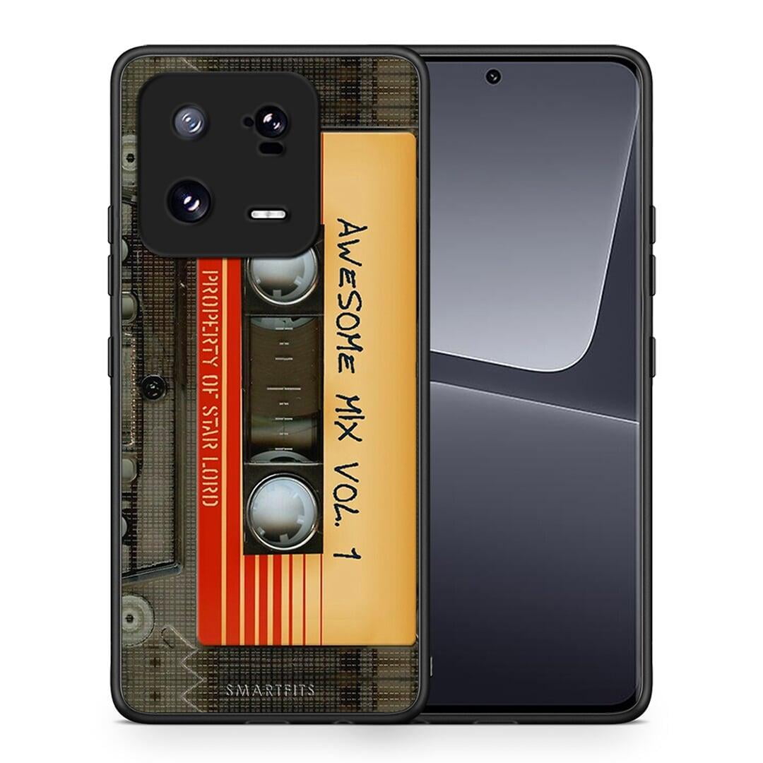 Θήκη Xiaomi 13 Awesome Mix από τη Smartfits με σχέδιο στο πίσω μέρος και μαύρο περίβλημα | Xiaomi 13 Awesome Mix Case with Colorful Back and Black Bezels