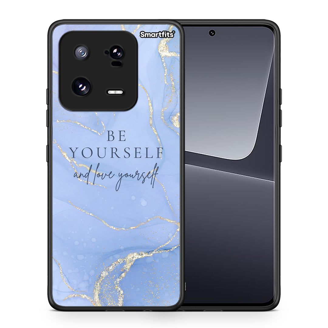 Θήκη Xiaomi 13 Pro Be Yourself από τη Smartfits με σχέδιο στο πίσω μέρος και μαύρο περίβλημα | Xiaomi 13 Pro Be Yourself Case with Colorful Back and Black Bezels