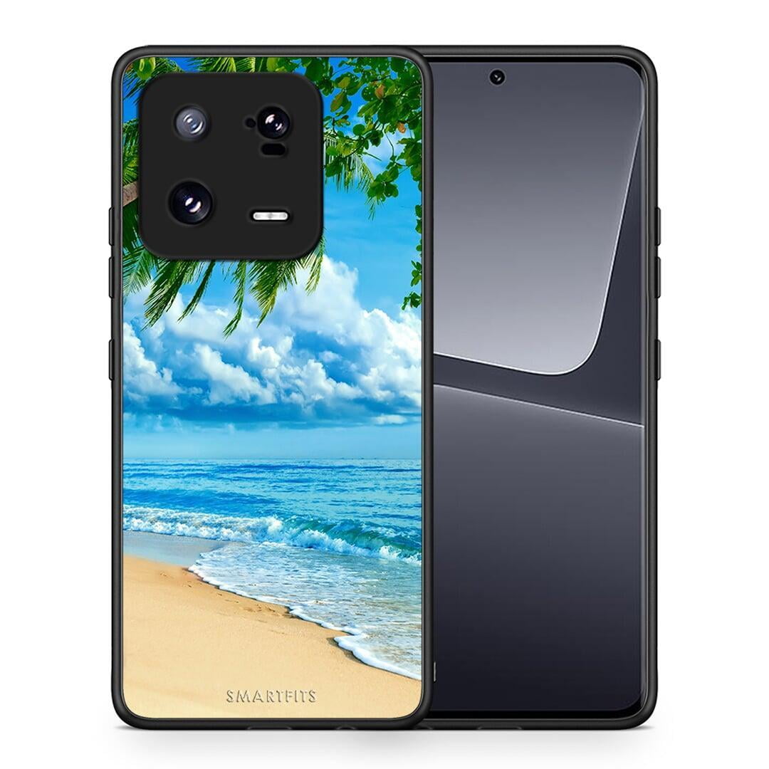 Θήκη Xiaomi 13 Pro Beautiful Beach από τη Smartfits με σχέδιο στο πίσω μέρος και μαύρο περίβλημα | Xiaomi 13 Pro Beautiful Beach Case with Colorful Back and Black Bezels