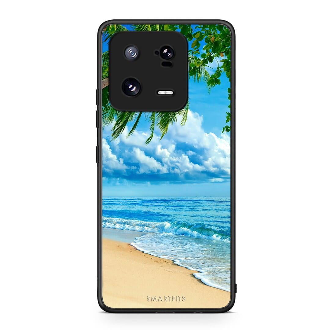 Θήκη Xiaomi 13 Pro Beautiful Beach από τη Smartfits με σχέδιο στο πίσω μέρος και μαύρο περίβλημα | Xiaomi 13 Pro Beautiful Beach Case with Colorful Back and Black Bezels