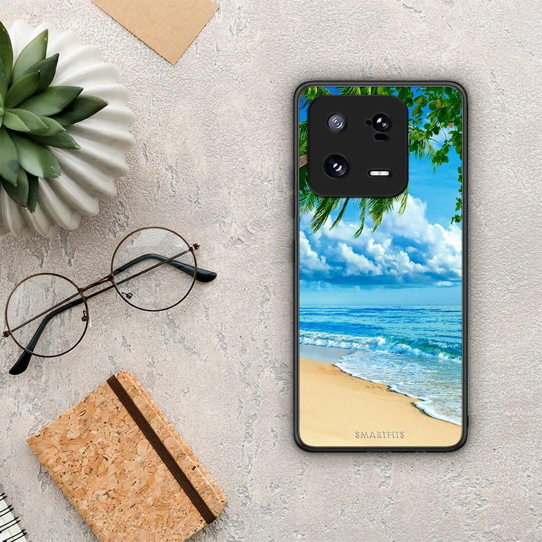 Θήκη Xiaomi 13 Beautiful Beach από τη Smartfits με σχέδιο στο πίσω μέρος και μαύρο περίβλημα | Xiaomi 13 Beautiful Beach Case with Colorful Back and Black Bezels