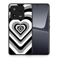 Thumbnail for Θήκη Xiaomi 13 Black Hearts από τη Smartfits με σχέδιο στο πίσω μέρος και μαύρο περίβλημα | Xiaomi 13 Black Hearts Case with Colorful Back and Black Bezels