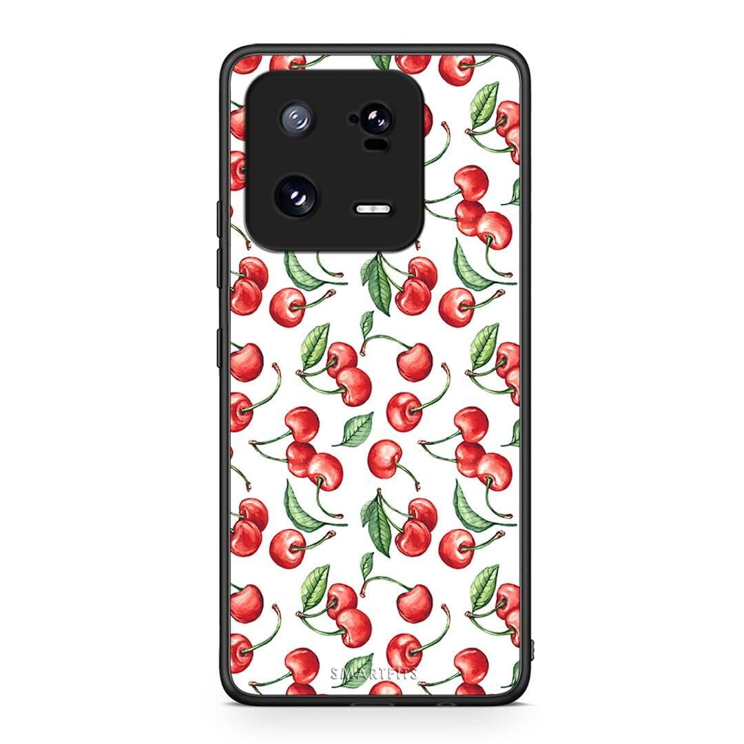 Θήκη Xiaomi 13 Pro Cherry Summer από τη Smartfits με σχέδιο στο πίσω μέρος και μαύρο περίβλημα | Xiaomi 13 Pro Cherry Summer Case with Colorful Back and Black Bezels