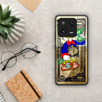 Thumbnail for Θήκη Xiaomi 13 Duck Money από τη Smartfits με σχέδιο στο πίσω μέρος και μαύρο περίβλημα | Xiaomi 13 Duck Money Case with Colorful Back and Black Bezels