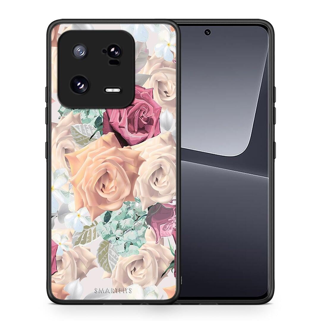 Θήκη Xiaomi 13 Floral Bouquet από τη Smartfits με σχέδιο στο πίσω μέρος και μαύρο περίβλημα | Xiaomi 13 Floral Bouquet Case with Colorful Back and Black Bezels