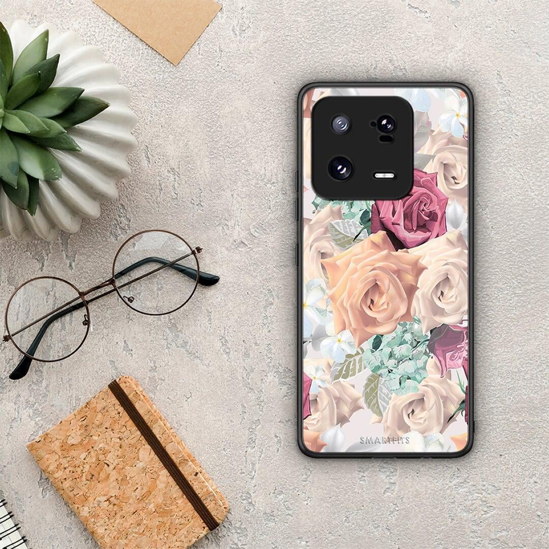 Θήκη Xiaomi 13 Floral Bouquet από τη Smartfits με σχέδιο στο πίσω μέρος και μαύρο περίβλημα | Xiaomi 13 Floral Bouquet Case with Colorful Back and Black Bezels