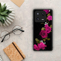 Thumbnail for Θήκη Xiaomi 13 Flower Red Roses από τη Smartfits με σχέδιο στο πίσω μέρος και μαύρο περίβλημα | Xiaomi 13 Flower Red Roses Case with Colorful Back and Black Bezels