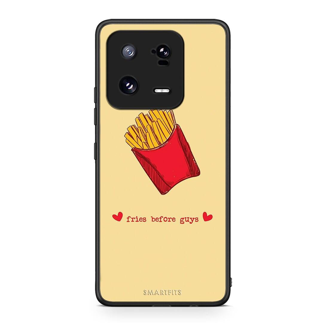 Θήκη Xiaomi 13 Fries Before Guys από τη Smartfits με σχέδιο στο πίσω μέρος και μαύρο περίβλημα | Xiaomi 13 Fries Before Guys Case with Colorful Back and Black Bezels