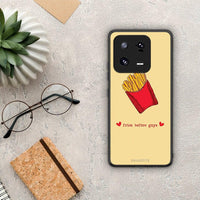 Thumbnail for Θήκη Xiaomi 13 Pro Fries Before Guys από τη Smartfits με σχέδιο στο πίσω μέρος και μαύρο περίβλημα | Xiaomi 13 Pro Fries Before Guys Case with Colorful Back and Black Bezels
