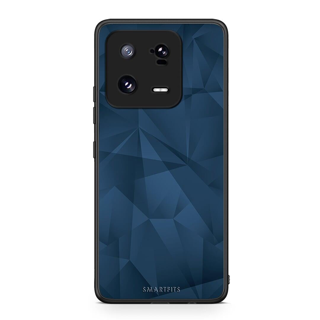 Θήκη Xiaomi 13 Pro Geometric Blue Abstract από τη Smartfits με σχέδιο στο πίσω μέρος και μαύρο περίβλημα | Xiaomi 13 Pro Geometric Blue Abstract Case with Colorful Back and Black Bezels