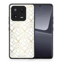 Thumbnail for Θήκη Xiaomi 13 Pro Geometric Luxury White από τη Smartfits με σχέδιο στο πίσω μέρος και μαύρο περίβλημα | Xiaomi 13 Pro Geometric Luxury White Case with Colorful Back and Black Bezels