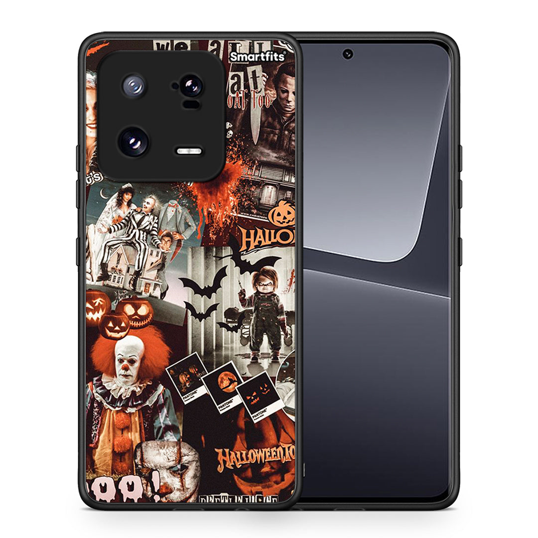 Θήκη Xiaomi 13 Pro Halloween Spooky Season από τη Smartfits με σχέδιο στο πίσω μέρος και μαύρο περίβλημα | Xiaomi 13 Pro Halloween Spooky Season Case with Colorful Back and Black Bezels