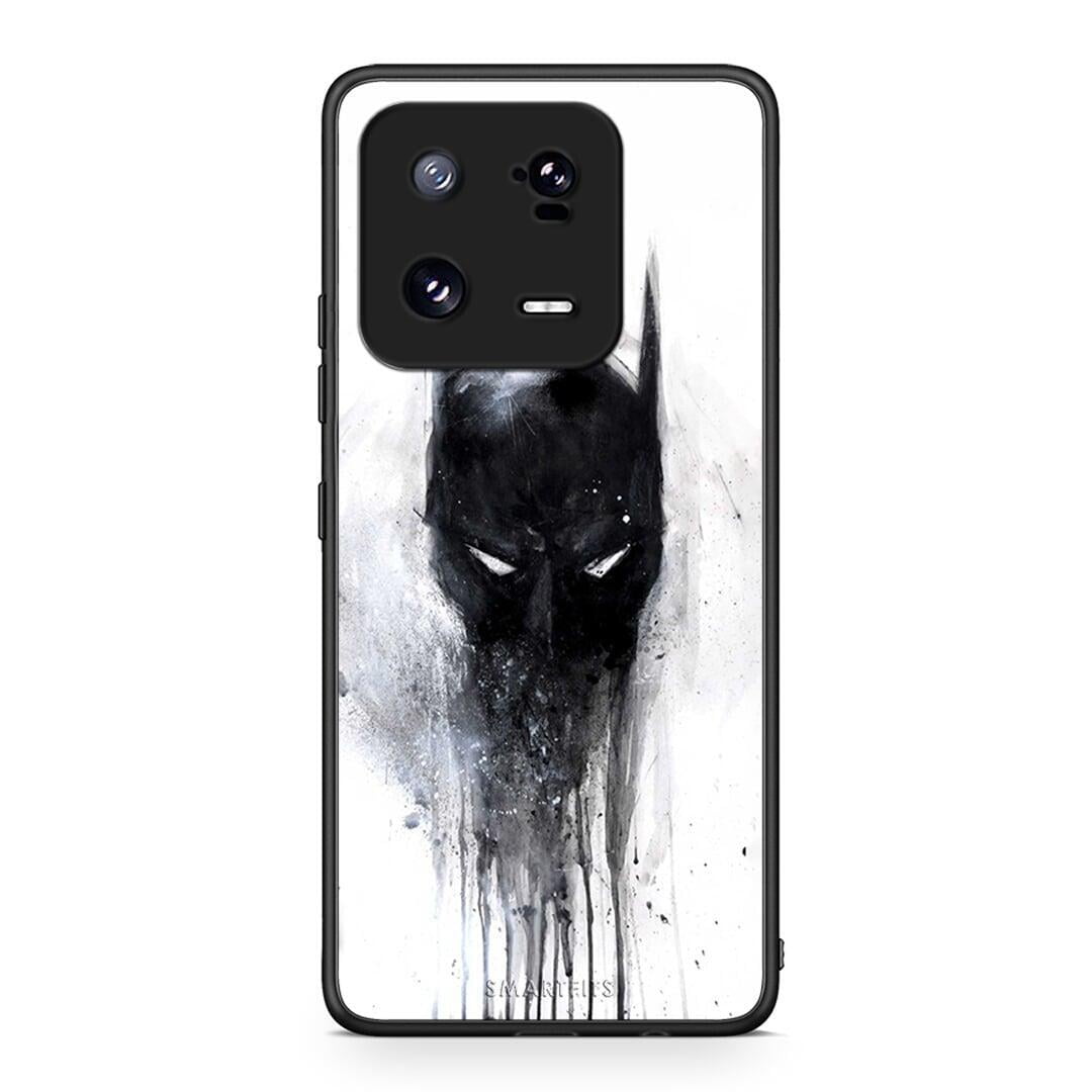 Θήκη Xiaomi 13 Pro Hero Paint Bat από τη Smartfits με σχέδιο στο πίσω μέρος και μαύρο περίβλημα | Xiaomi 13 Pro Hero Paint Bat Case with Colorful Back and Black Bezels