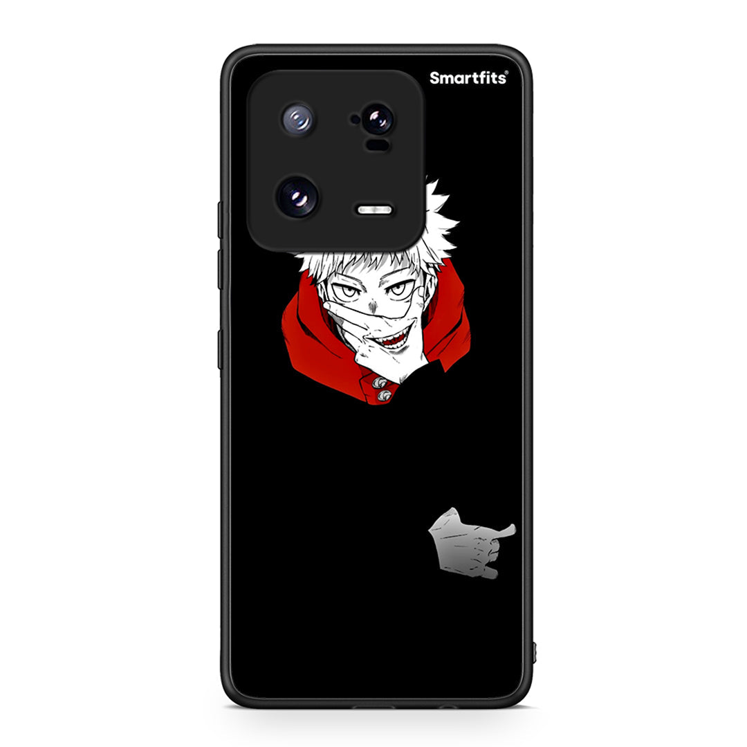 Θήκη Xiaomi 13 Pro Itadori Anime από τη Smartfits με σχέδιο στο πίσω μέρος και μαύρο περίβλημα | Xiaomi 13 Pro Itadori Anime Case with Colorful Back and Black Bezels