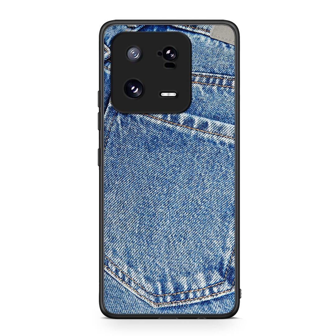 Θήκη Xiaomi 13 Jeans Pocket από τη Smartfits με σχέδιο στο πίσω μέρος και μαύρο περίβλημα | Xiaomi 13 Jeans Pocket Case with Colorful Back and Black Bezels