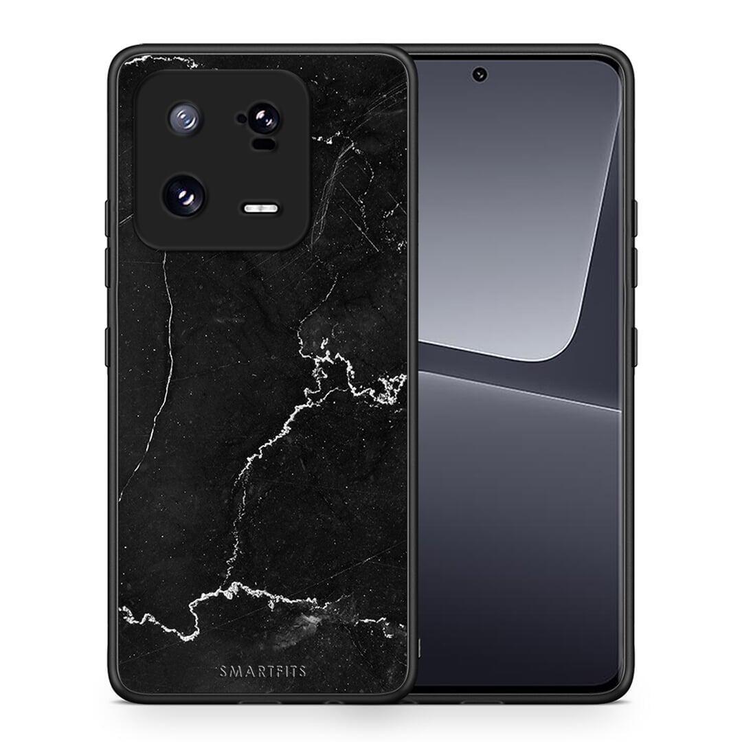 Θήκη Xiaomi 13 Pro Marble Black από τη Smartfits με σχέδιο στο πίσω μέρος και μαύρο περίβλημα | Xiaomi 13 Pro Marble Black Case with Colorful Back and Black Bezels