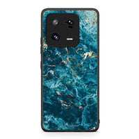 Thumbnail for Θήκη Xiaomi 13 Pro Marble Blue από τη Smartfits με σχέδιο στο πίσω μέρος και μαύρο περίβλημα | Xiaomi 13 Pro Marble Blue Case with Colorful Back and Black Bezels