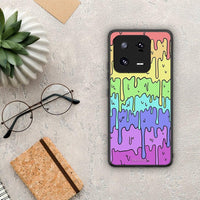 Thumbnail for Θήκη Xiaomi 13 Melting Rainbow από τη Smartfits με σχέδιο στο πίσω μέρος και μαύρο περίβλημα | Xiaomi 13 Melting Rainbow Case with Colorful Back and Black Bezels