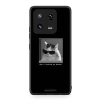 Thumbnail for Θήκη Xiaomi 13 Pro Meme Cat από τη Smartfits με σχέδιο στο πίσω μέρος και μαύρο περίβλημα | Xiaomi 13 Pro Meme Cat Case with Colorful Back and Black Bezels