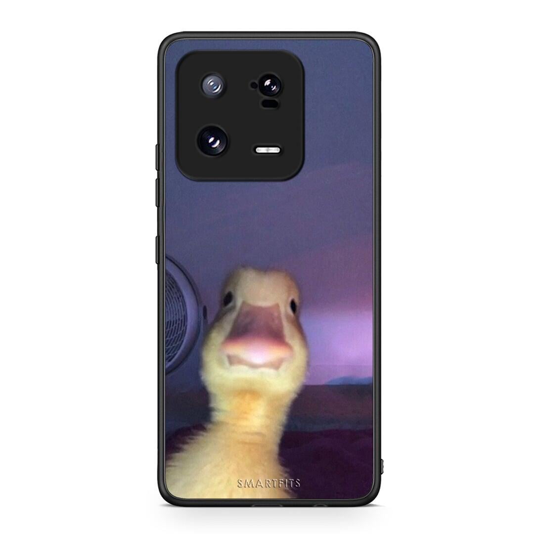 Θήκη Xiaomi 13 Meme Duck από τη Smartfits με σχέδιο στο πίσω μέρος και μαύρο περίβλημα | Xiaomi 13 Meme Duck Case with Colorful Back and Black Bezels