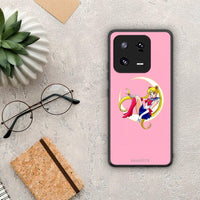 Thumbnail for Θήκη Xiaomi 13 Pro Moon Girl από τη Smartfits με σχέδιο στο πίσω μέρος και μαύρο περίβλημα | Xiaomi 13 Pro Moon Girl Case with Colorful Back and Black Bezels