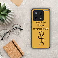 Thumbnail for Θήκη Xiaomi 13 Pro My Password από τη Smartfits με σχέδιο στο πίσω μέρος και μαύρο περίβλημα | Xiaomi 13 Pro My Password Case with Colorful Back and Black Bezels