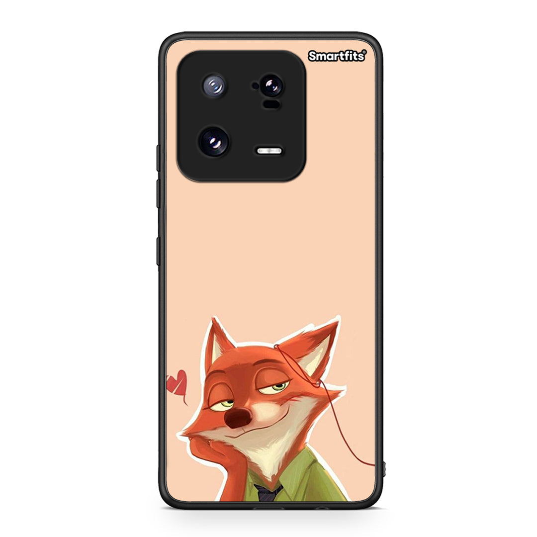 Θήκη Xiaomi 13 Pro Nick Wilde And Judy Hopps Love 1 από τη Smartfits με σχέδιο στο πίσω μέρος και μαύρο περίβλημα | Xiaomi 13 Pro Nick Wilde And Judy Hopps Love 1 Case with Colorful Back and Black Bezels