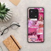 Thumbnail for Θήκη Xiaomi 13 Pink Love από τη Smartfits με σχέδιο στο πίσω μέρος και μαύρο περίβλημα | Xiaomi 13 Pink Love Case with Colorful Back and Black Bezels
