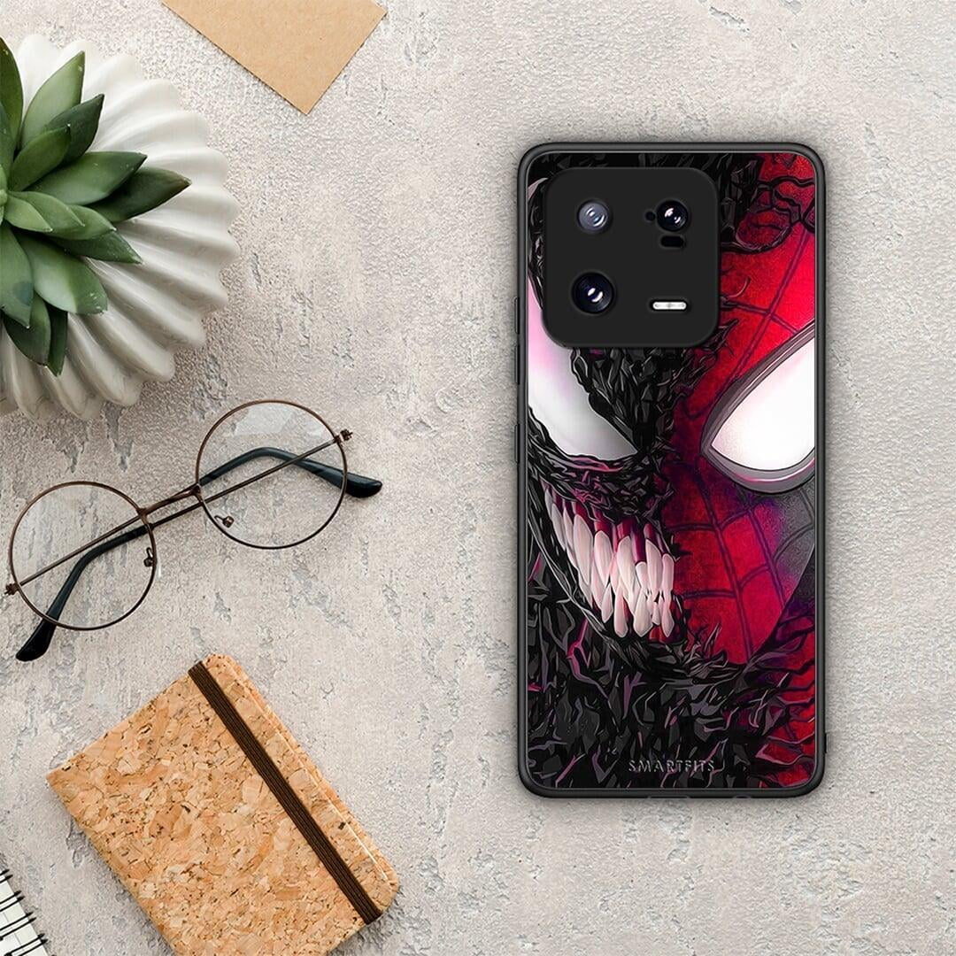 Θήκη Xiaomi 13 Pro PopArt SpiderVenom από τη Smartfits με σχέδιο στο πίσω μέρος και μαύρο περίβλημα | Xiaomi 13 Pro PopArt SpiderVenom Case with Colorful Back and Black Bezels