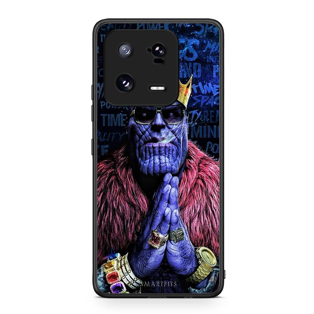 Θήκη Xiaomi 13 PopArt Thanos από τη Smartfits με σχέδιο στο πίσω μέρος και μαύρο περίβλημα | Xiaomi 13 PopArt Thanos Case with Colorful Back and Black Bezels