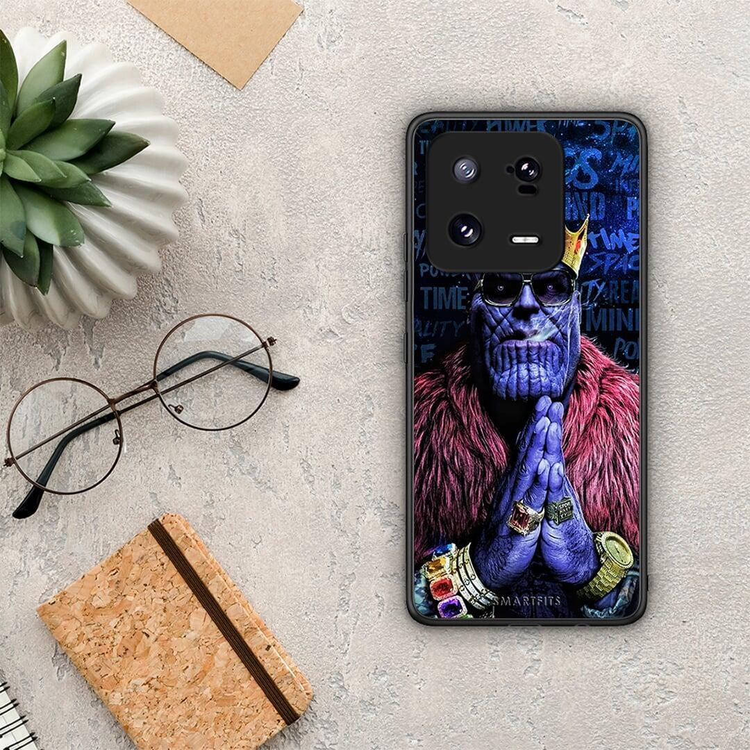 Θήκη Xiaomi 13 PopArt Thanos από τη Smartfits με σχέδιο στο πίσω μέρος και μαύρο περίβλημα | Xiaomi 13 PopArt Thanos Case with Colorful Back and Black Bezels