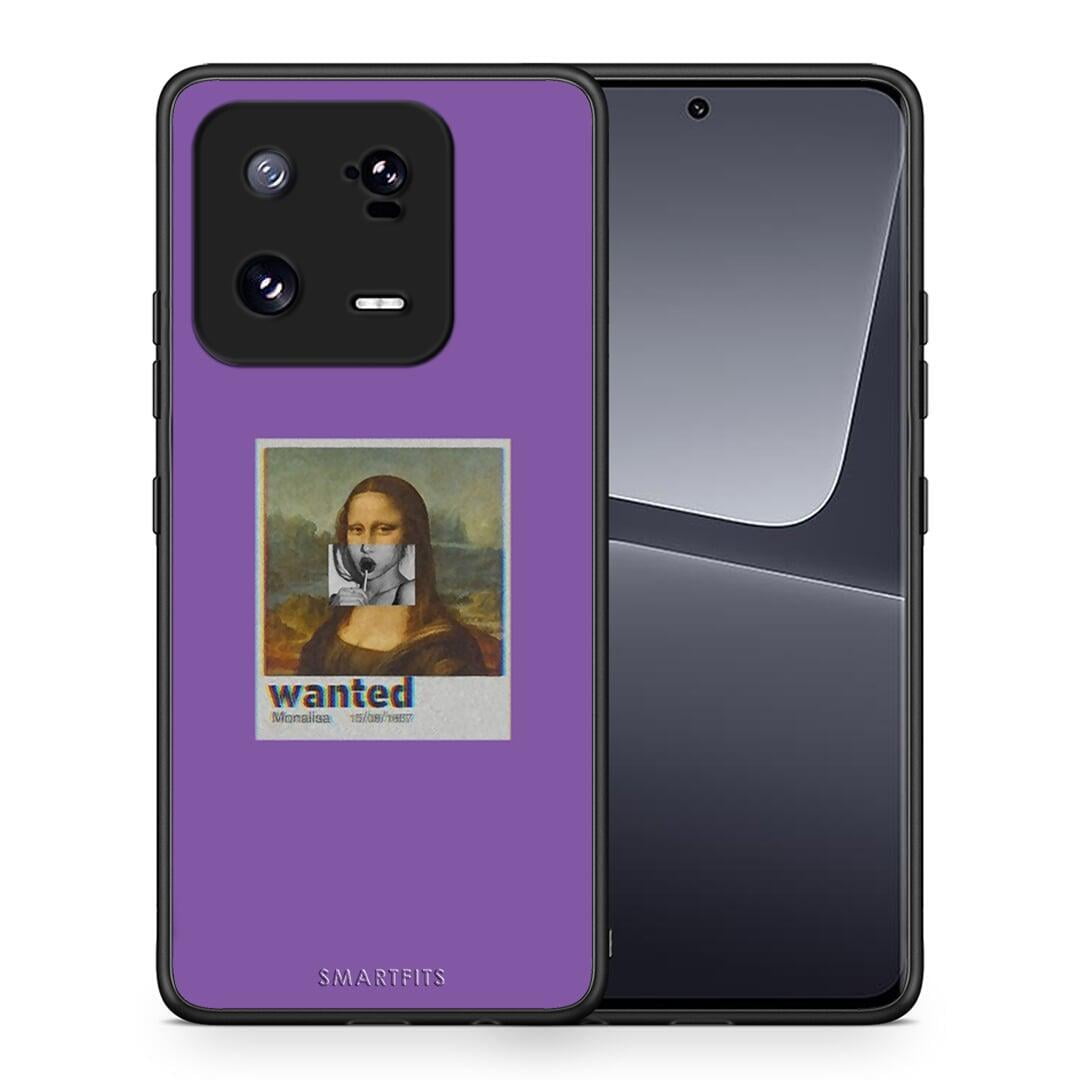 Θήκη Xiaomi 13 Popart Monalisa από τη Smartfits με σχέδιο στο πίσω μέρος και μαύρο περίβλημα | Xiaomi 13 Popart Monalisa Case with Colorful Back and Black Bezels