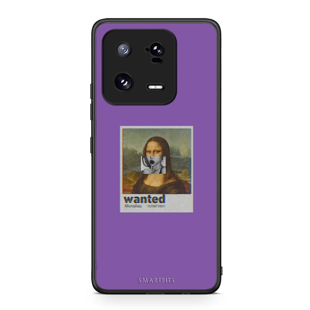 Θήκη Xiaomi 13 Popart Monalisa από τη Smartfits με σχέδιο στο πίσω μέρος και μαύρο περίβλημα | Xiaomi 13 Popart Monalisa Case with Colorful Back and Black Bezels