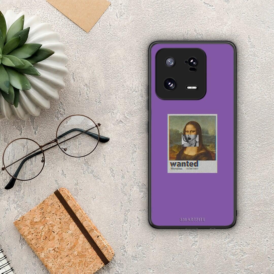 Θήκη Xiaomi 13 Popart Monalisa από τη Smartfits με σχέδιο στο πίσω μέρος και μαύρο περίβλημα | Xiaomi 13 Popart Monalisa Case with Colorful Back and Black Bezels