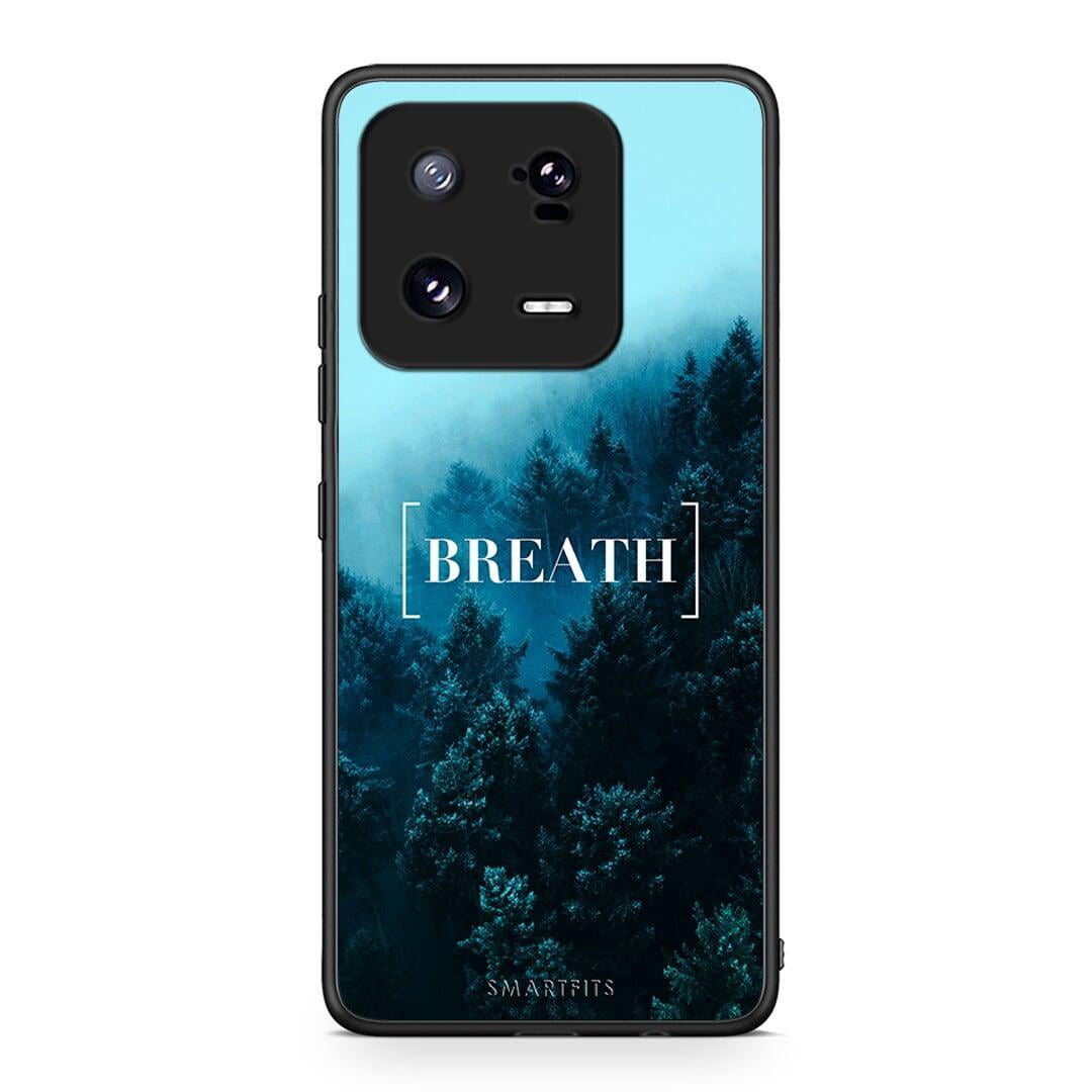 Θήκη Xiaomi 13 Quote Breath από τη Smartfits με σχέδιο στο πίσω μέρος και μαύρο περίβλημα | Xiaomi 13 Quote Breath Case with Colorful Back and Black Bezels