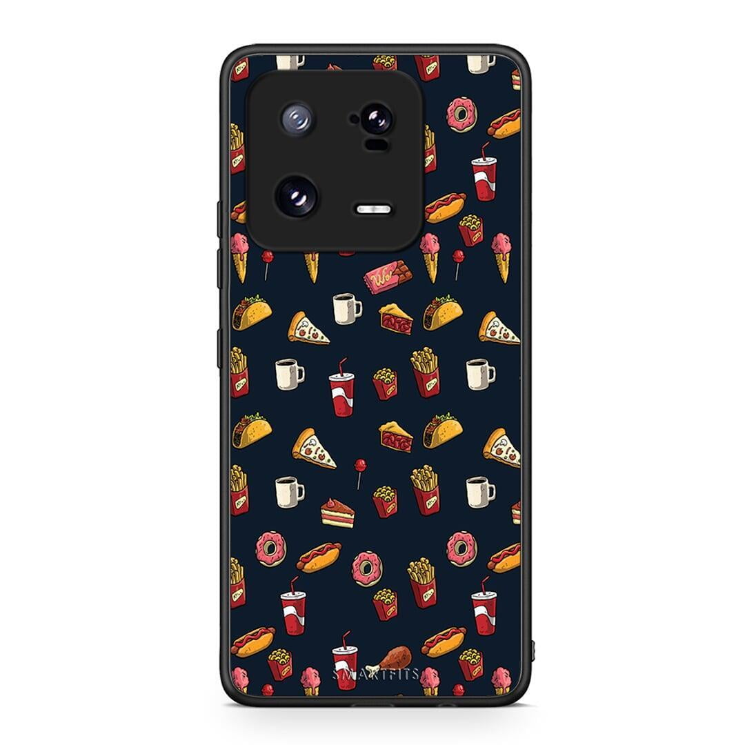 Θήκη Xiaomi 13 Random Hungry από τη Smartfits με σχέδιο στο πίσω μέρος και μαύρο περίβλημα | Xiaomi 13 Random Hungry Case with Colorful Back and Black Bezels