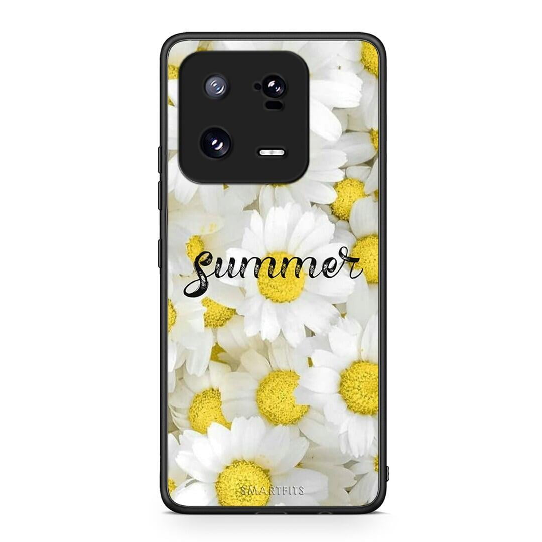 Θήκη Xiaomi 13 Pro Summer Daisies από τη Smartfits με σχέδιο στο πίσω μέρος και μαύρο περίβλημα | Xiaomi 13 Pro Summer Daisies Case with Colorful Back and Black Bezels