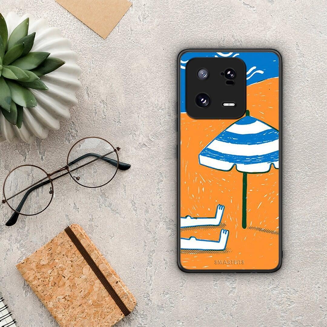 Θήκη Xiaomi 13 Pro Summering από τη Smartfits με σχέδιο στο πίσω μέρος και μαύρο περίβλημα | Xiaomi 13 Pro Summering Case with Colorful Back and Black Bezels