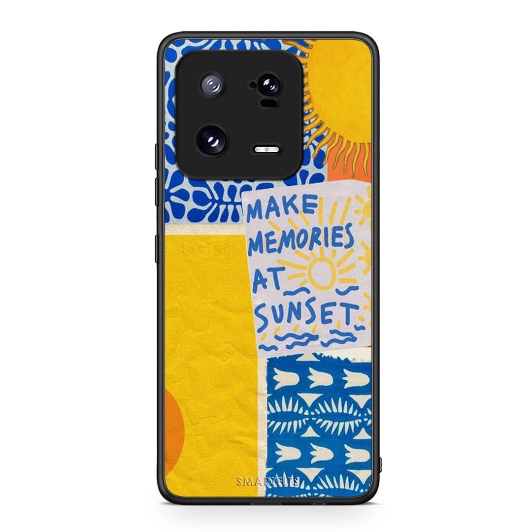 Θήκη Xiaomi 13 Pro Sunset Memories από τη Smartfits με σχέδιο στο πίσω μέρος και μαύρο περίβλημα | Xiaomi 13 Pro Sunset Memories Case with Colorful Back and Black Bezels