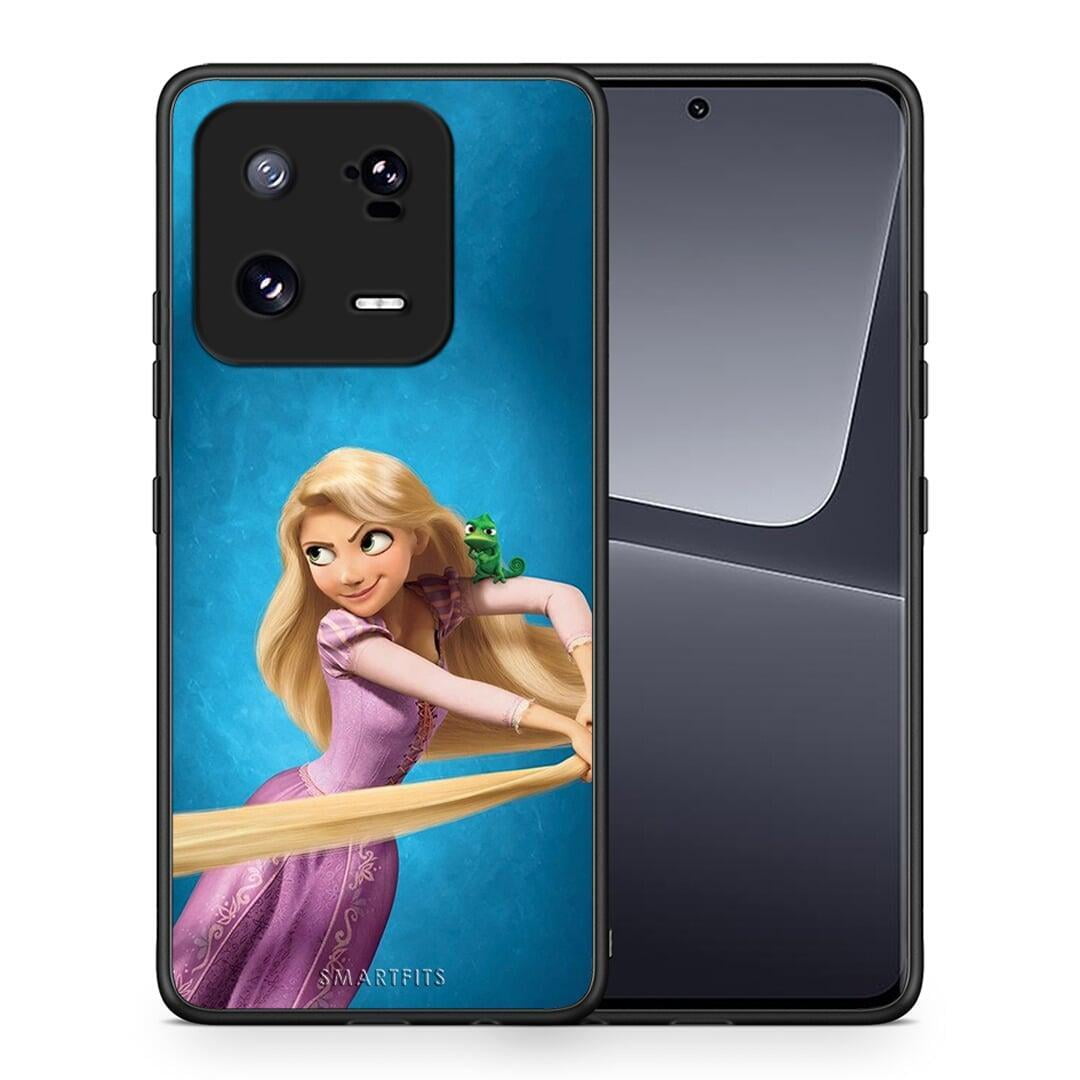 Θήκη Xiaomi 13 Tangled 2 από τη Smartfits με σχέδιο στο πίσω μέρος και μαύρο περίβλημα | Xiaomi 13 Tangled 2 Case with Colorful Back and Black Bezels