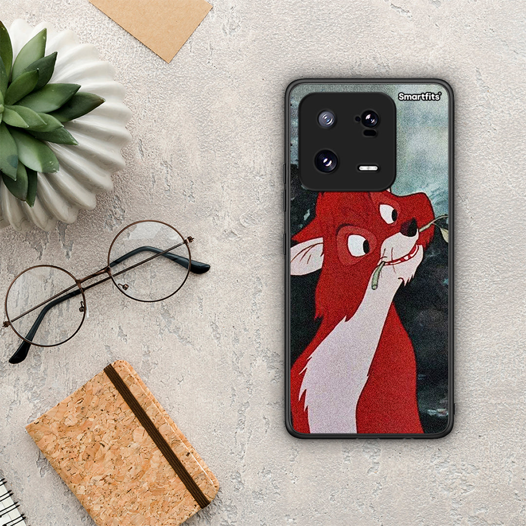 Θήκη Xiaomi 13 Pro Tod And Vixey Love 1 από τη Smartfits με σχέδιο στο πίσω μέρος και μαύρο περίβλημα | Xiaomi 13 Pro Tod And Vixey Love 1 Case with Colorful Back and Black Bezels