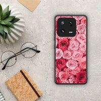 Thumbnail for Θήκη Xiaomi 13 Valentine RoseGarden από τη Smartfits με σχέδιο στο πίσω μέρος και μαύρο περίβλημα | Xiaomi 13 Valentine RoseGarden Case with Colorful Back and Black Bezels